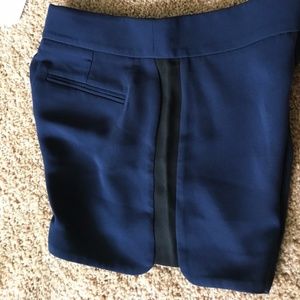 Black and navy JCrew tuxedo shorts